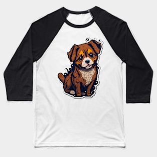 Playful Pup Design - Perfect for Dog Lovers Everywhere! Baseball T-Shirt